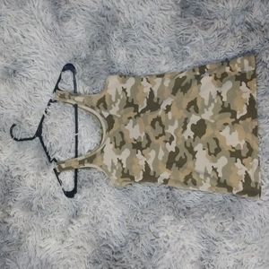 Women's camo tank top